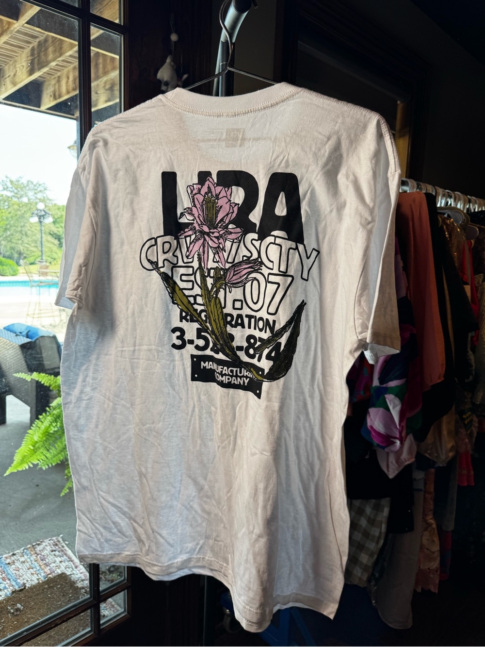 NWOT Lira Eagar Graphic T Shirt White Size XL